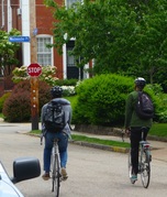 Bicycling in Shadyside Pittsburgh